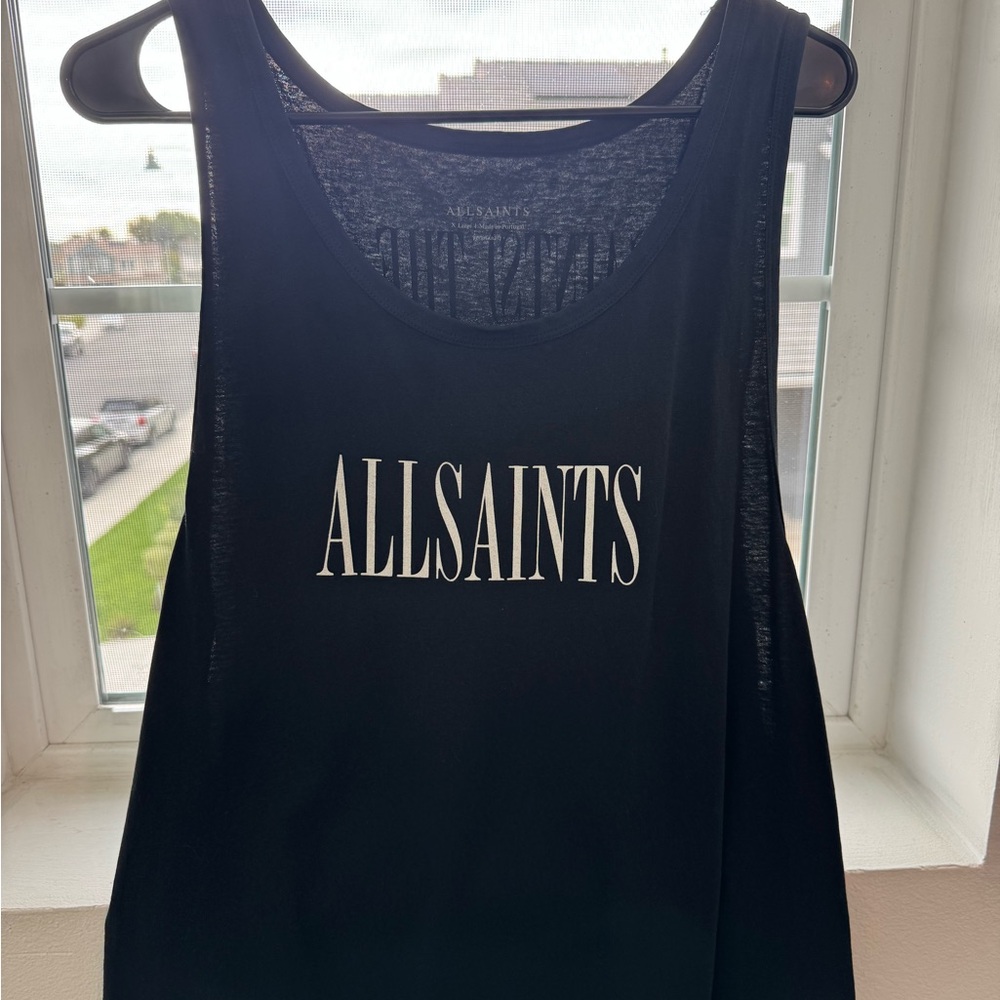 All Saints Charcoal Gray Tee